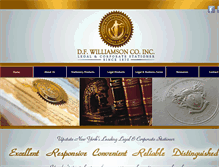 Tablet Screenshot of dfwilliamson.com